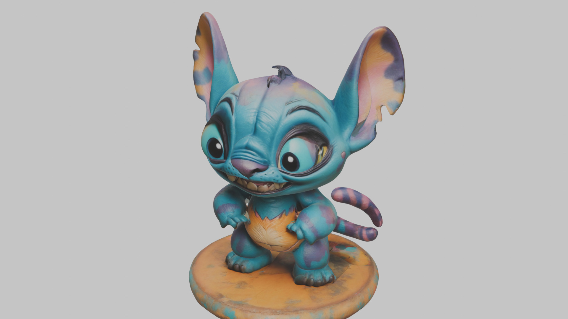 Cute Lowpoly Chibi Creature Low-poly 3D model_16