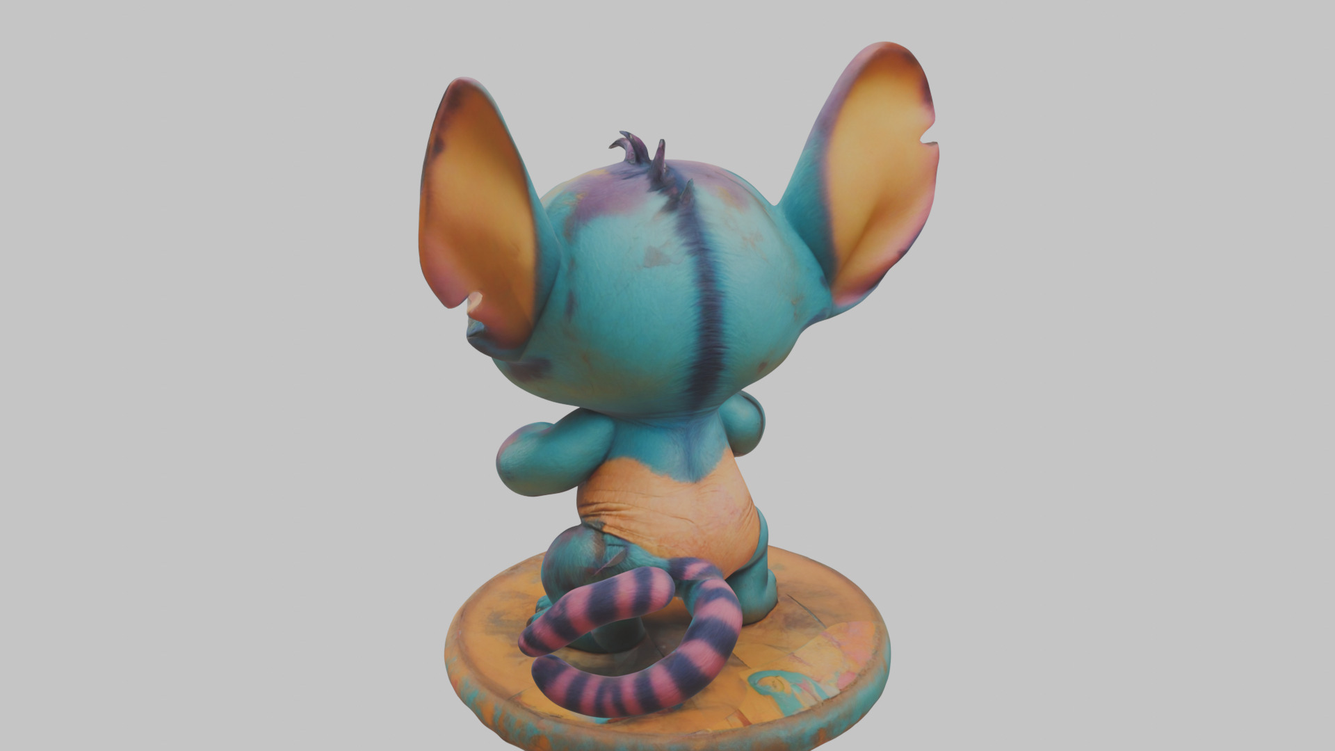 Cute Lowpoly Chibi Creature Low-poly 3D model_9