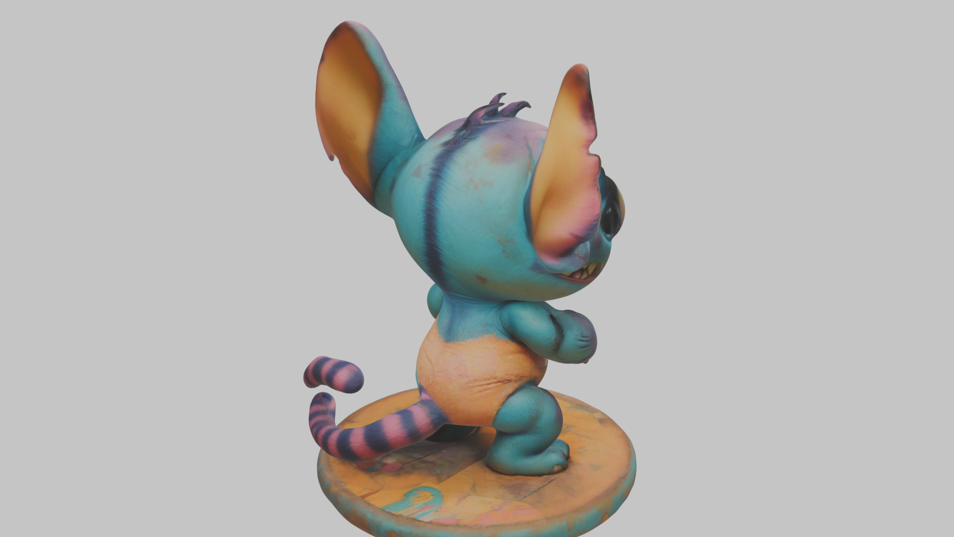 Cute Lowpoly Chibi Creature Low-poly 3D model_8