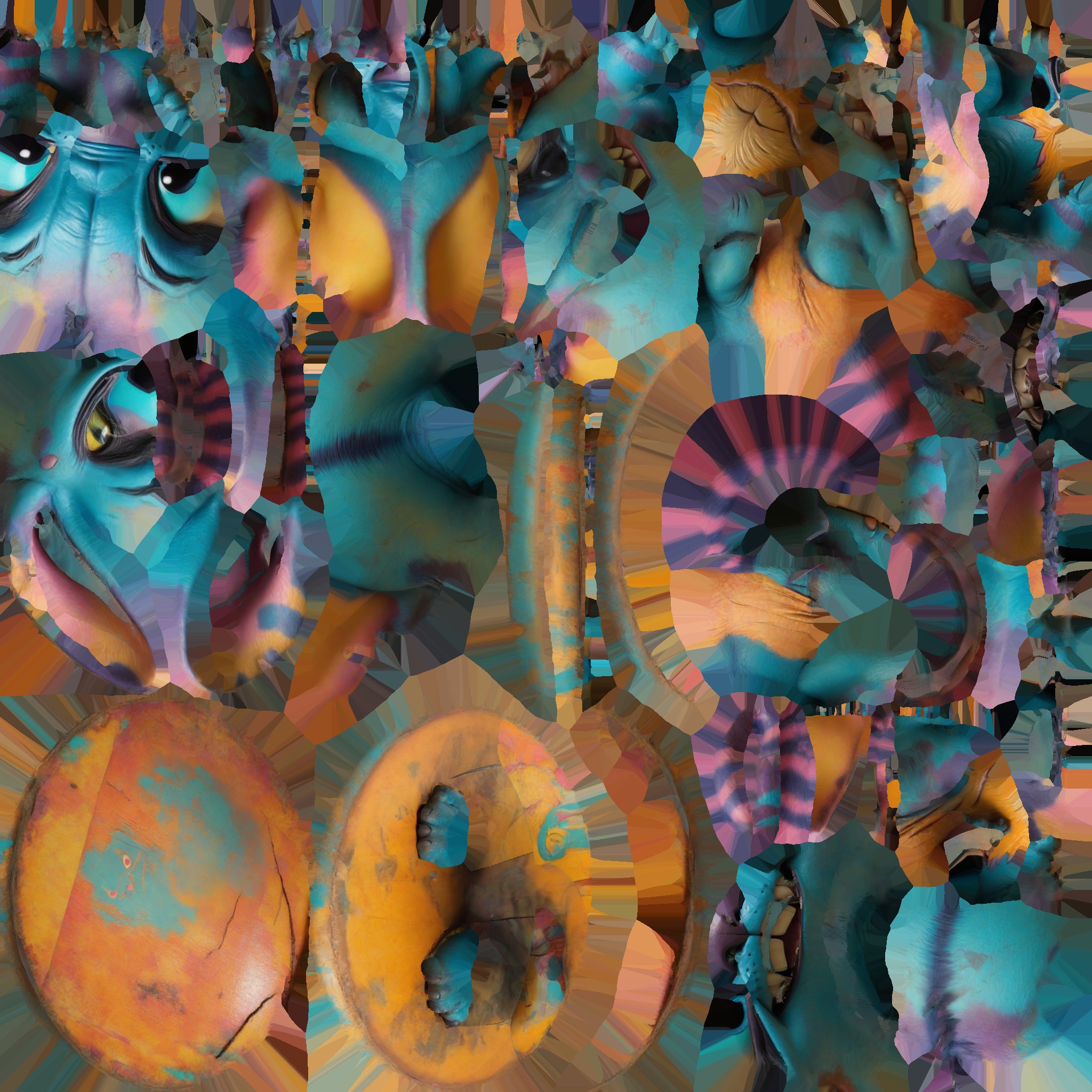 Cute Lowpoly Chibi Creature Low-poly 3D model_19