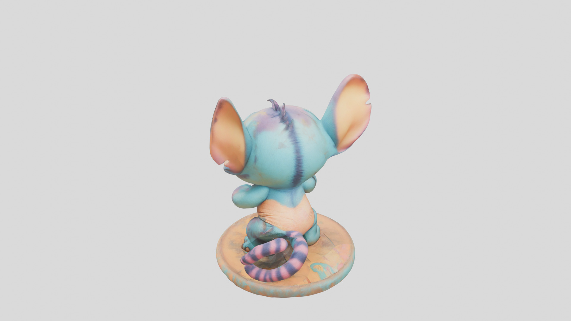 Cute Lowpoly Chibi Creature Low-poly 3D model_4