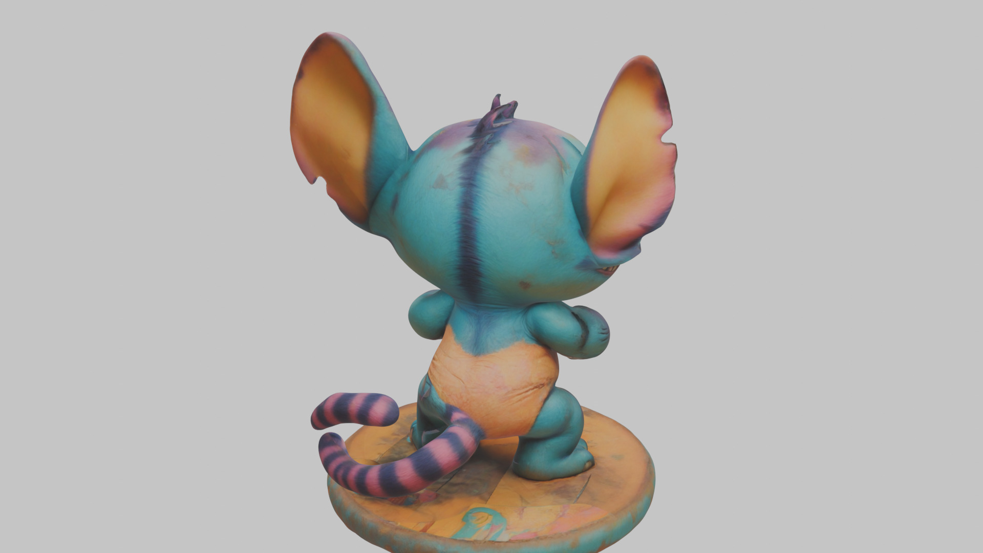 Cute Lowpoly Chibi Creature Low-poly 3D model_1