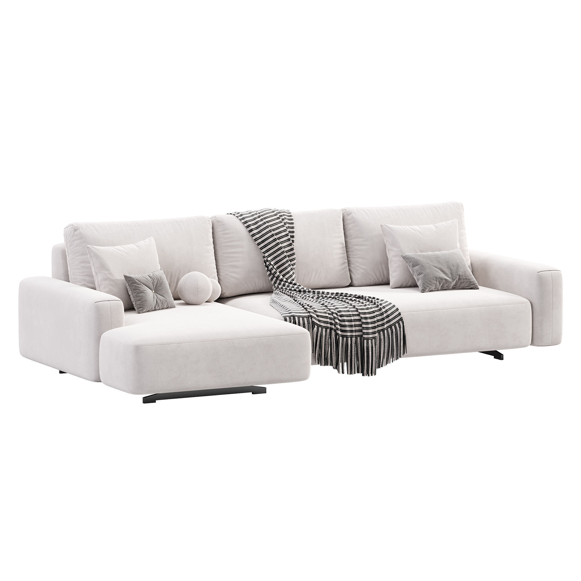 Bo Sofa Modern Low-poly 3D model_1