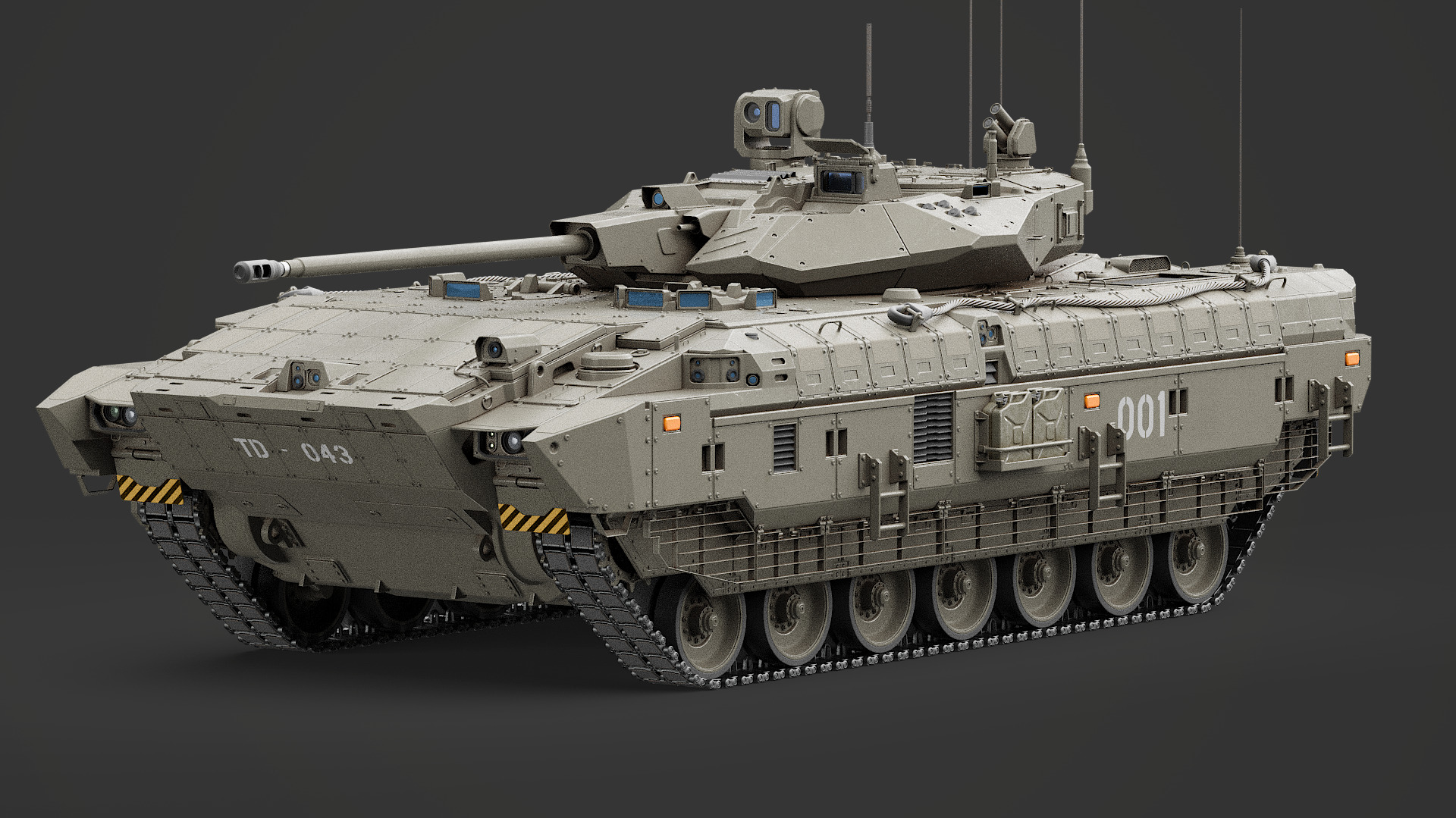 Infantry Fighting Vehicle Concept 3D model_1
