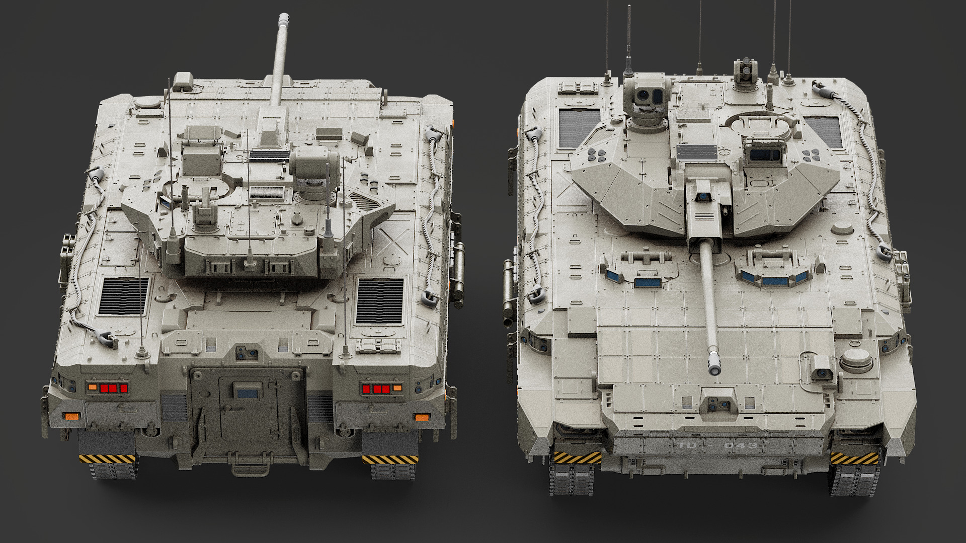 Infantry Fighting Vehicle Concept 3D model_4