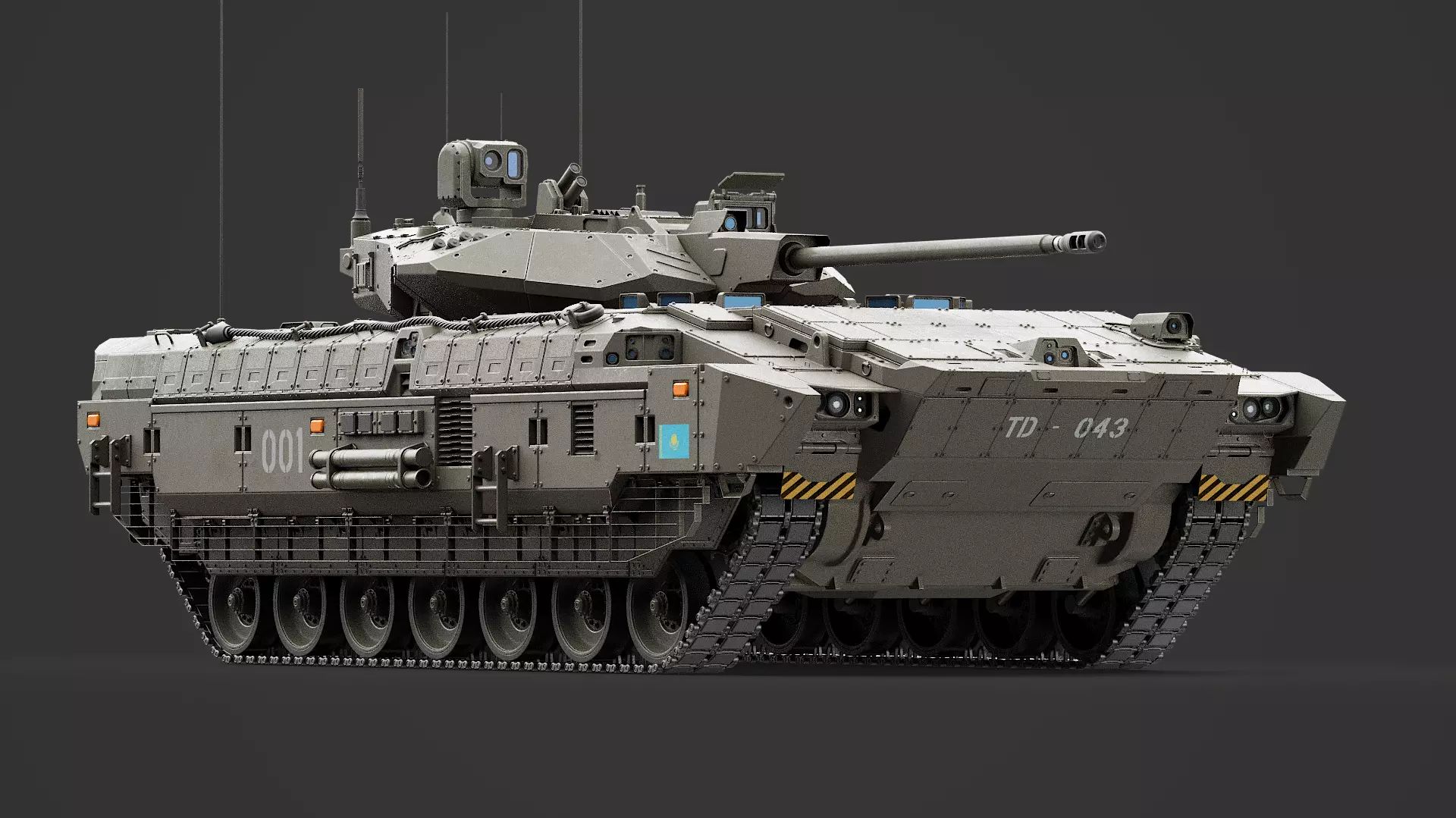 Infantry Fighting Vehicle Concept 3D model_0