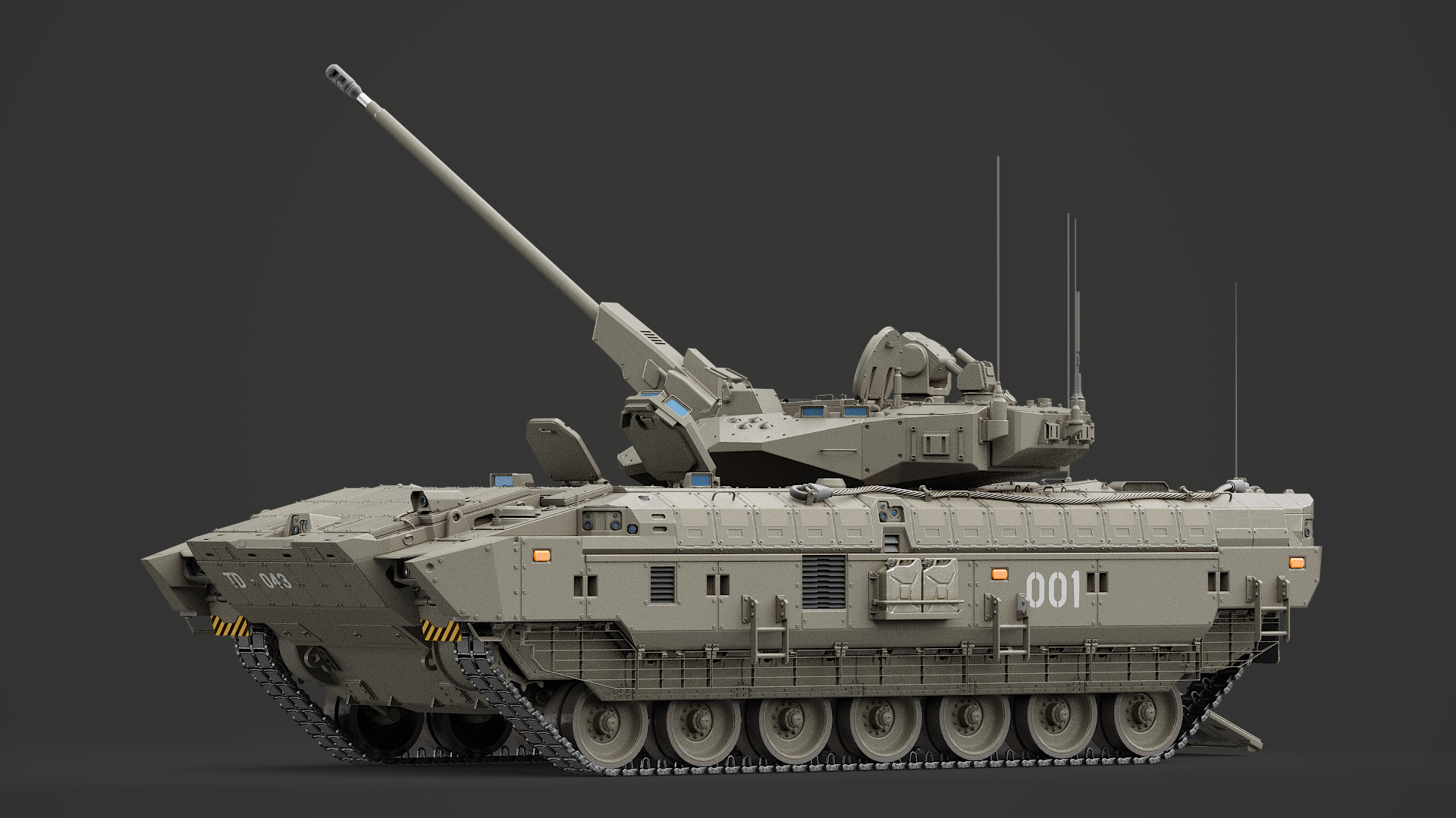 Infantry Fighting Vehicle Concept 3D model_7