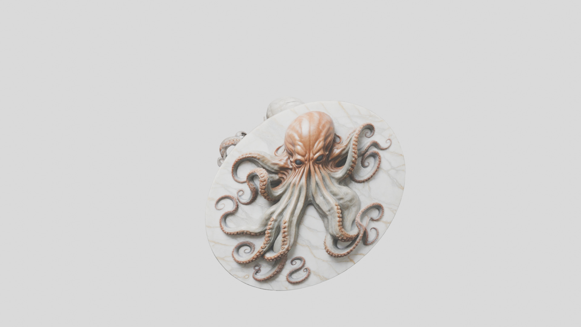 Old Gods Ancient Sculpture Marble Cthulhu Octopuss 3D model_21