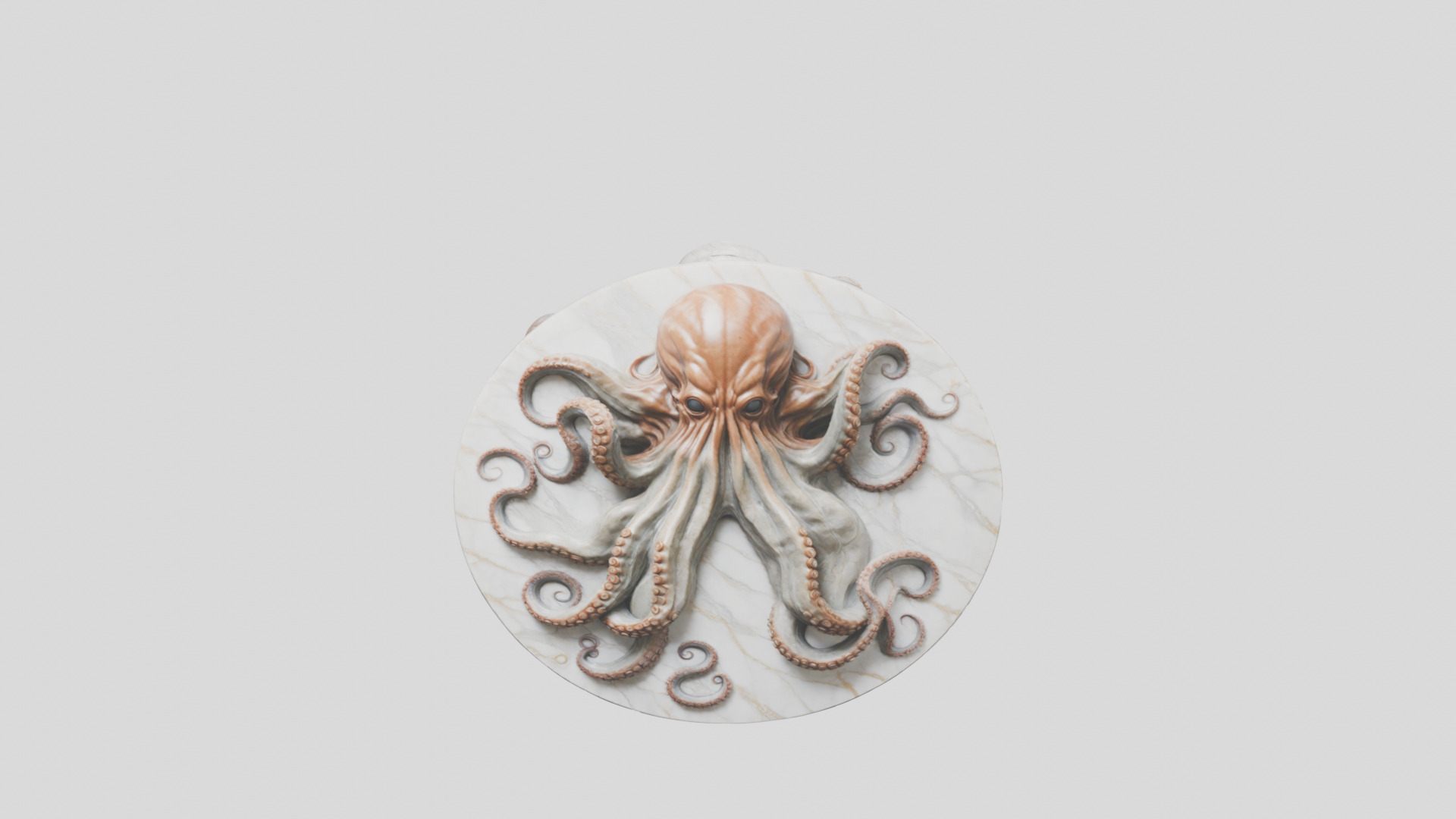 Old Gods Ancient Sculpture Marble Cthulhu Octopuss 3D model_32