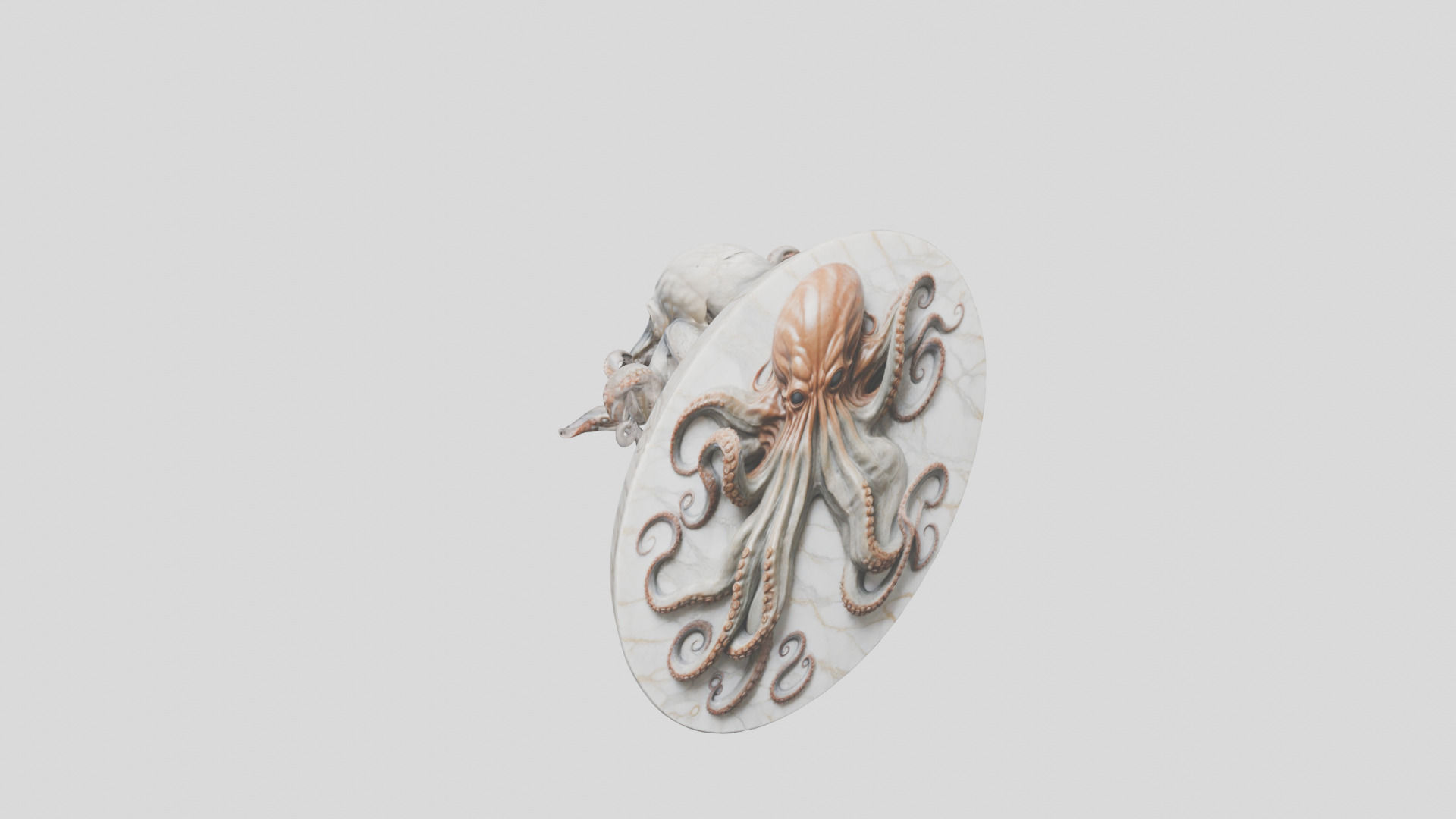 Old Gods Ancient Sculpture Marble Cthulhu Octopuss 3D model_22