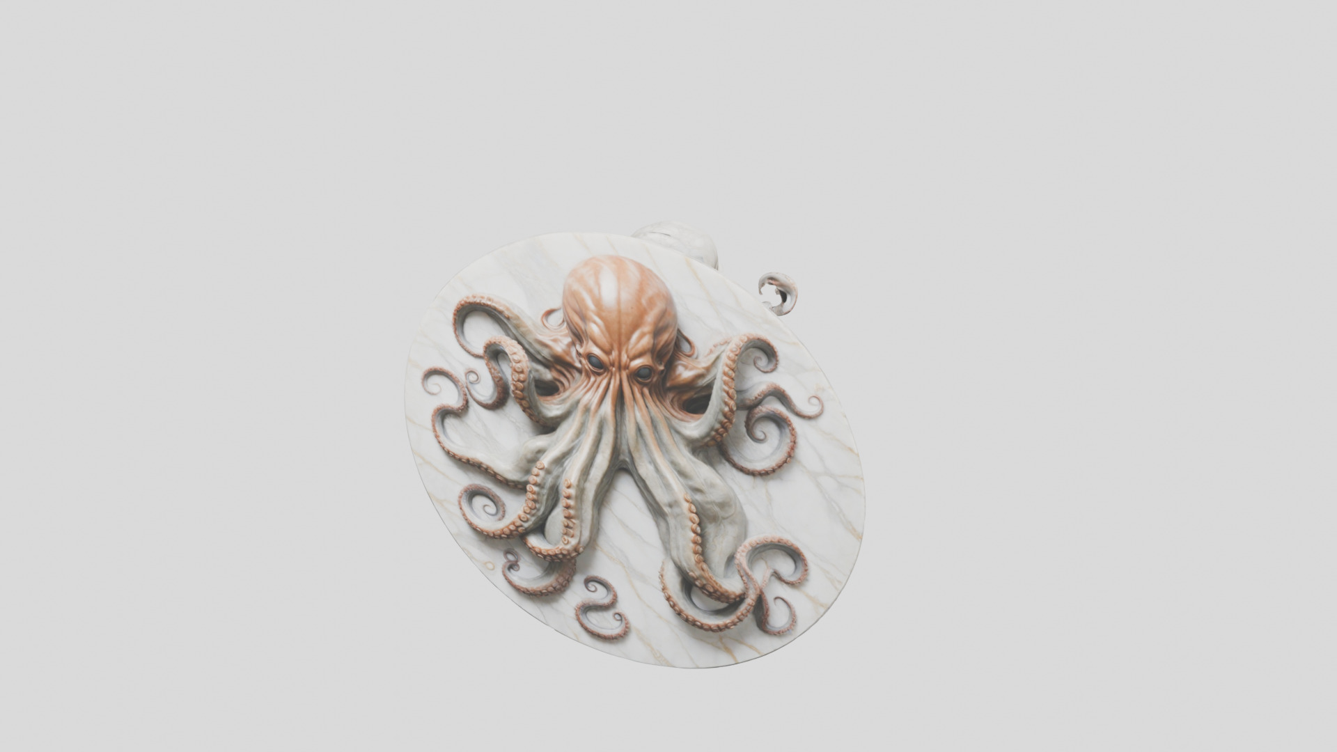 Old Gods Ancient Sculpture Marble Cthulhu Octopuss 3D model_31