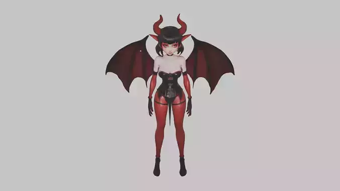 Succubus Stylized Female Character