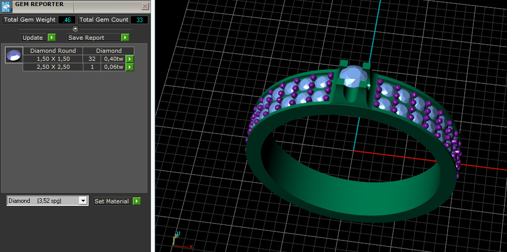 Ring N012819 3D print model_9