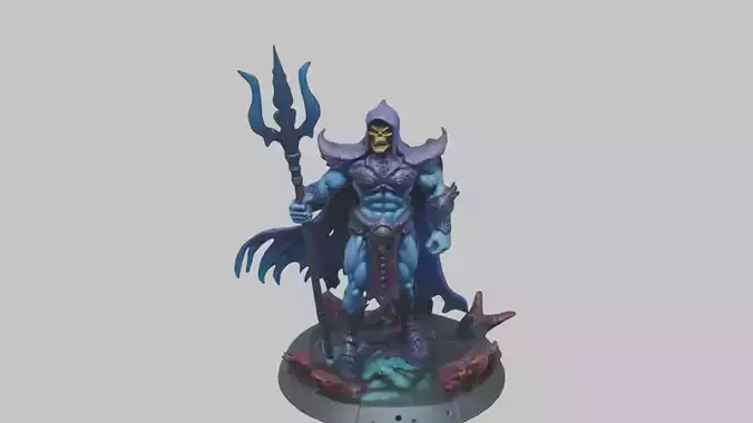 Lowpoly Skeletor Heman Figure