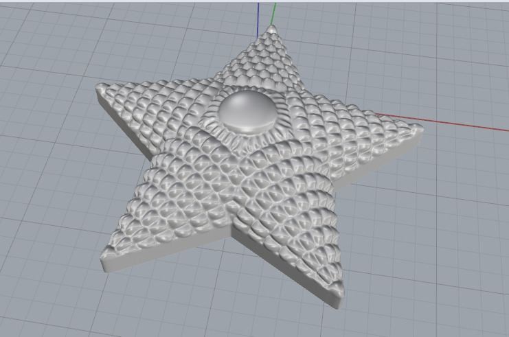 Star Shoulder straps N012803 3D print model_2