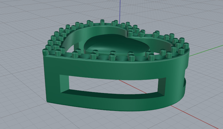 Heart N012802 3D print model_5