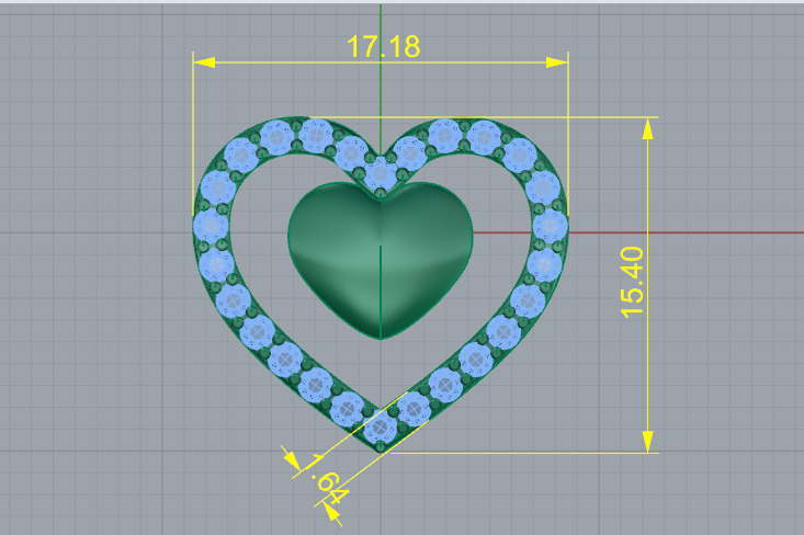 Heart N012802 3D print model_6