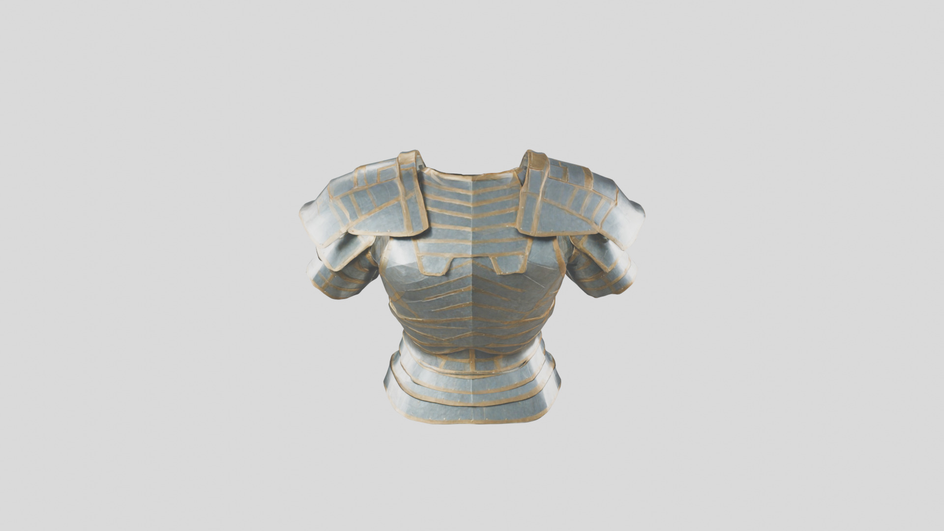 Knight Armor Medieval Low-poly 3D model_15