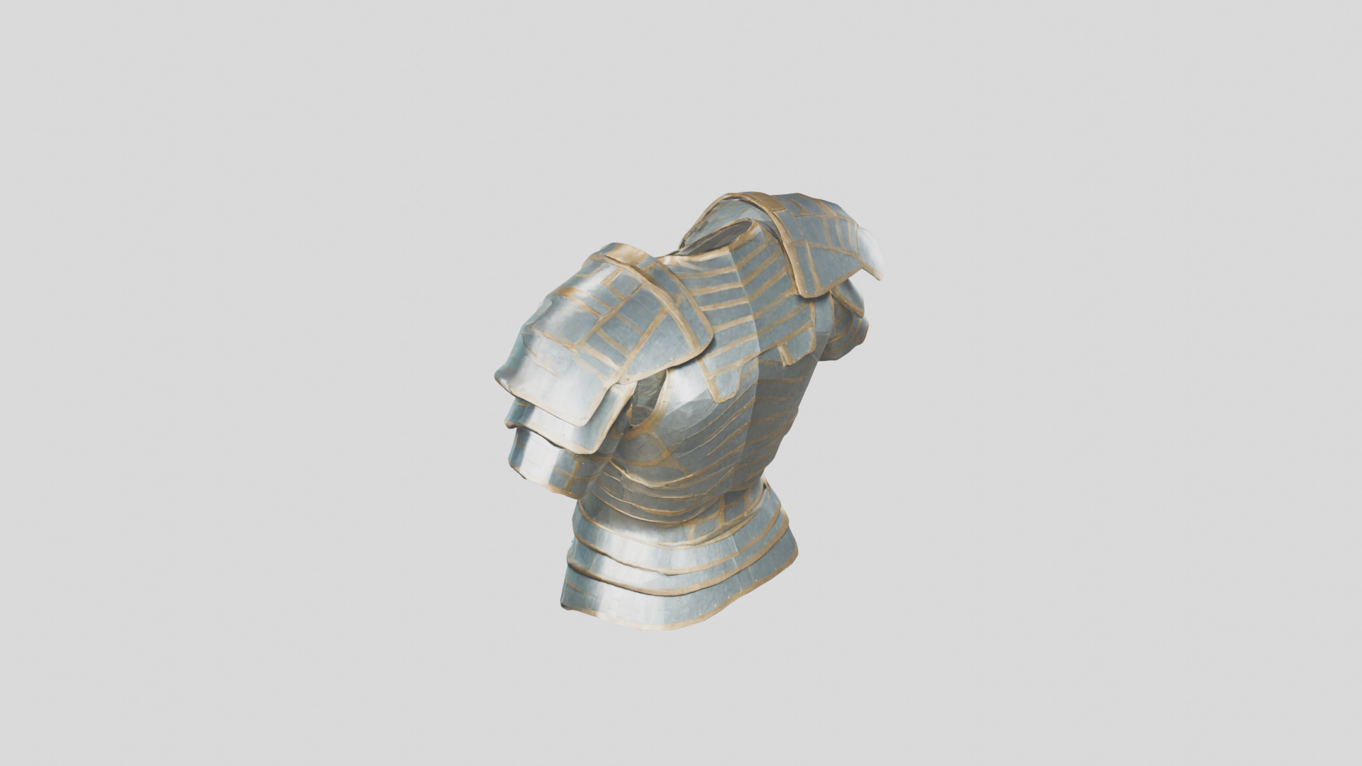 Knight Armor Medieval Low-poly 3D model_2