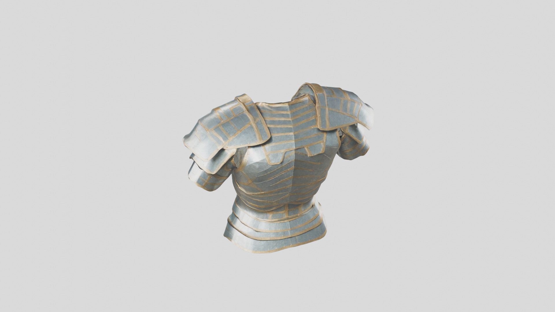 Knight Armor Medieval Low-poly 3D model_1