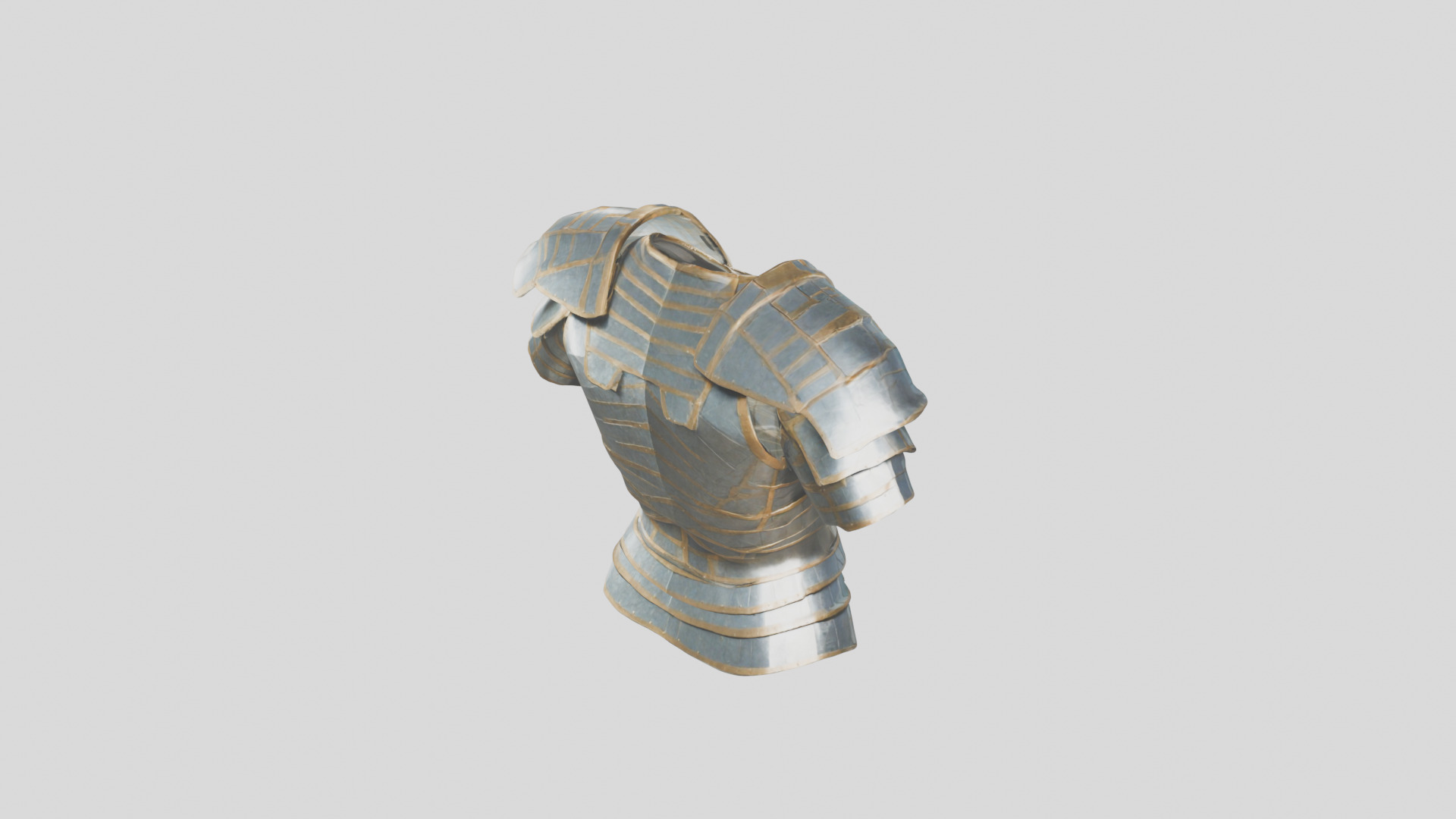 Knight Armor Medieval Low-poly 3D model_13