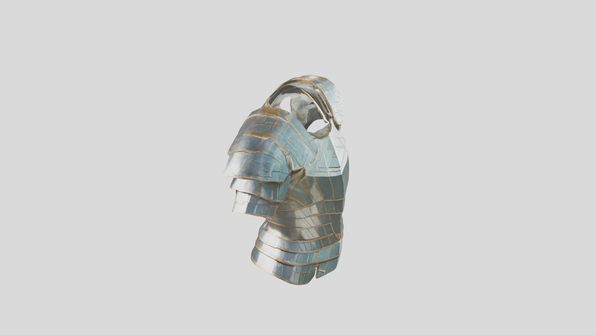 Knight Armor Medieval Low-poly 3D model_10