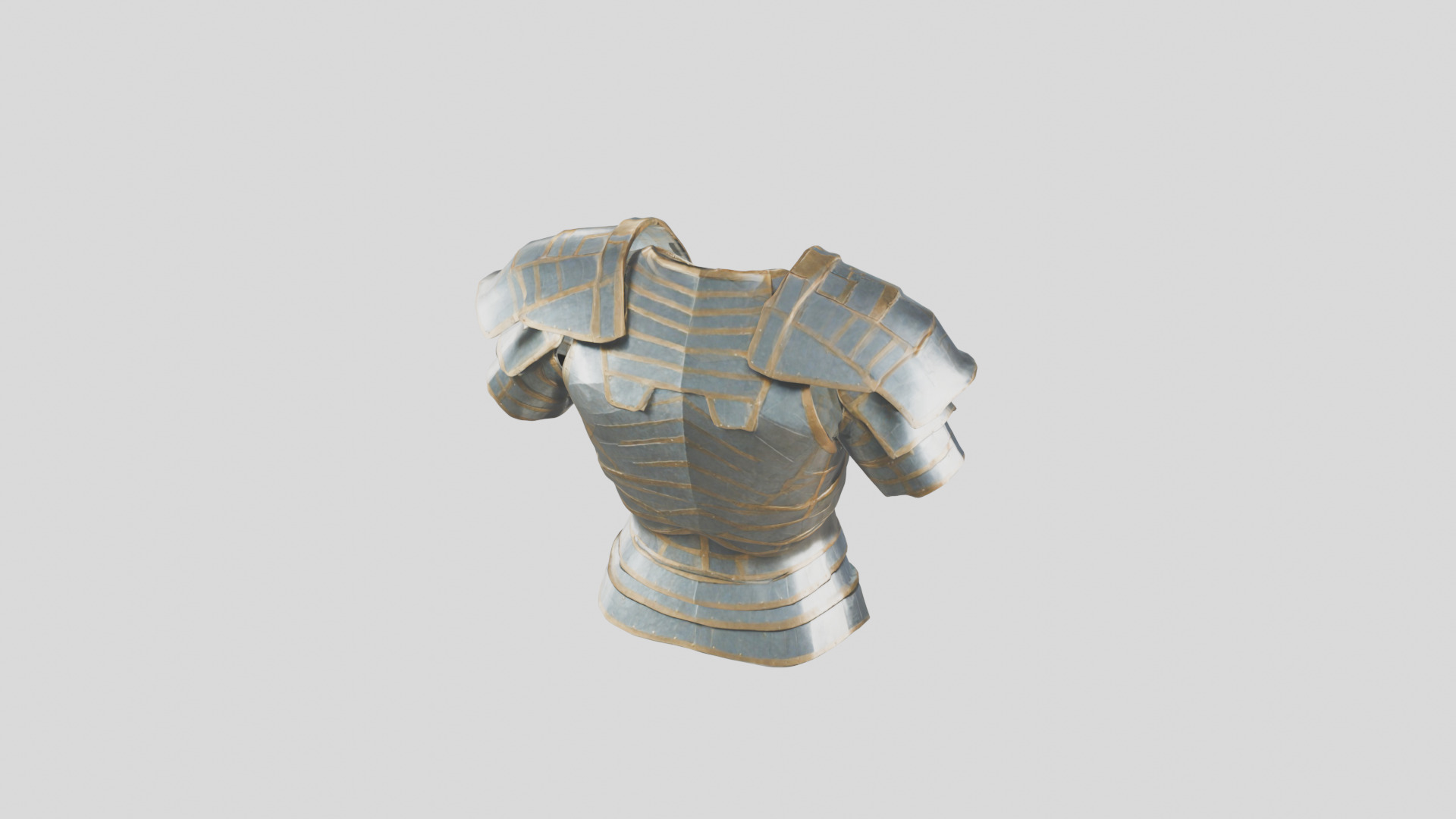 Knight Armor Medieval Low-poly 3D model_14