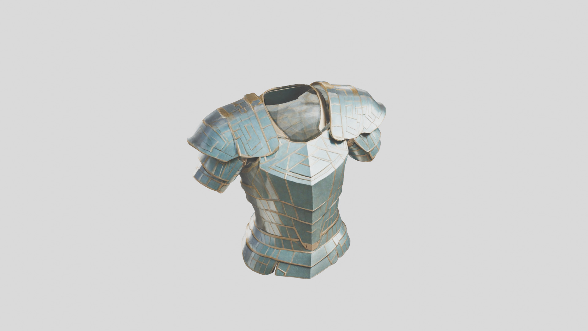 Knight Armor Medieval Low-poly 3D model_8