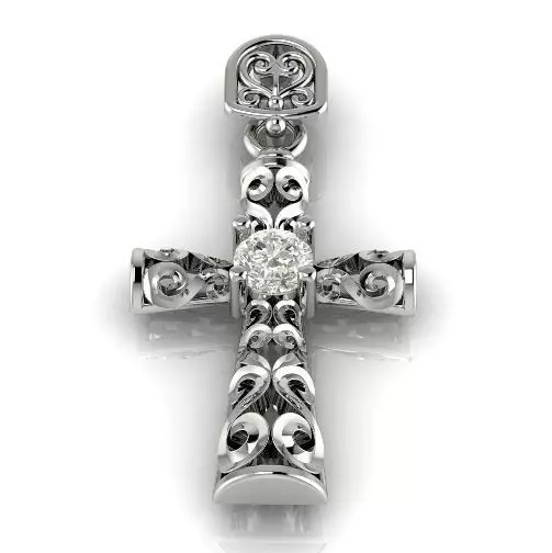 Pendant Cross N012798 3D print model_0