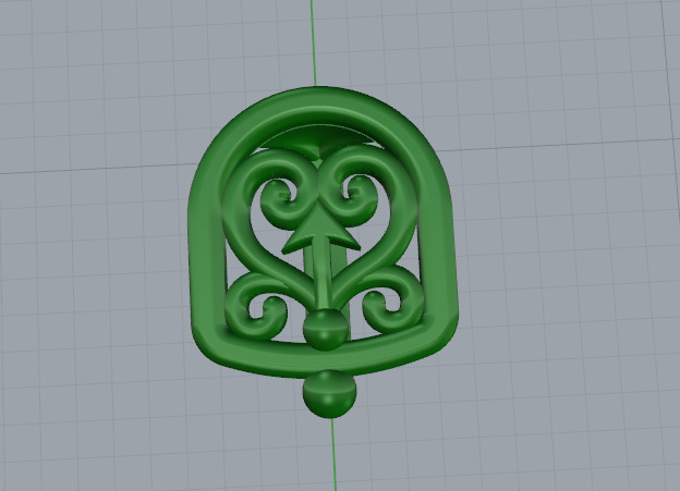 Pendant Cross N012798 3D print model_6