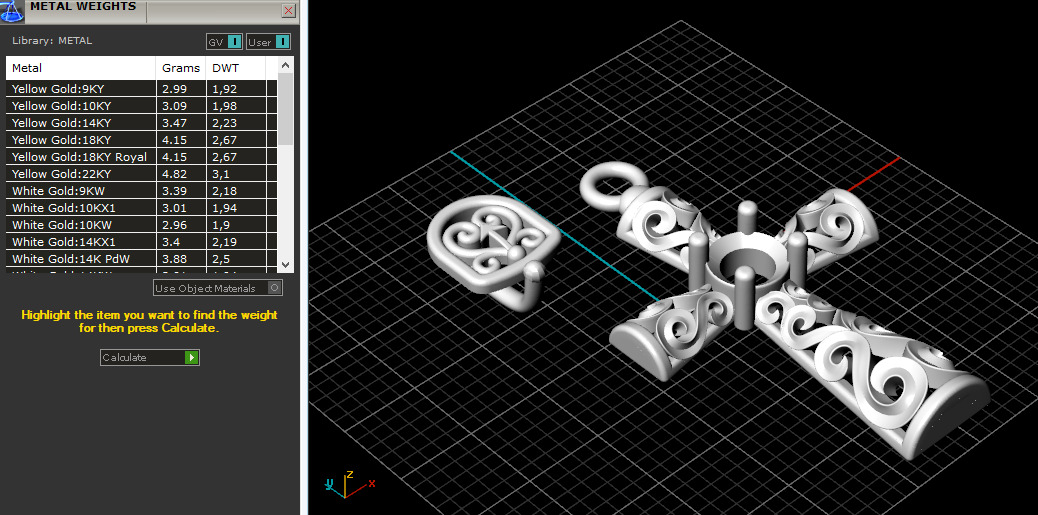 Pendant Cross N012798 3D print model_9