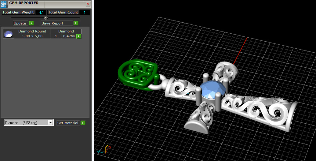 Pendant Cross N012798 3D print model_10