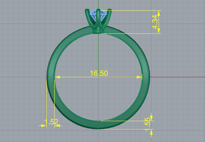 Soliter ring N012793 3D print model_5