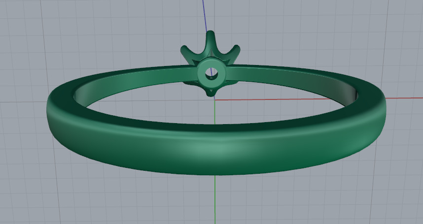 Soliter ring N012793 3D print model_4
