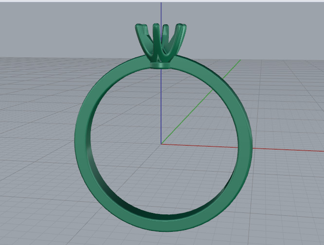 Soliter ring N012793 3D print model_3