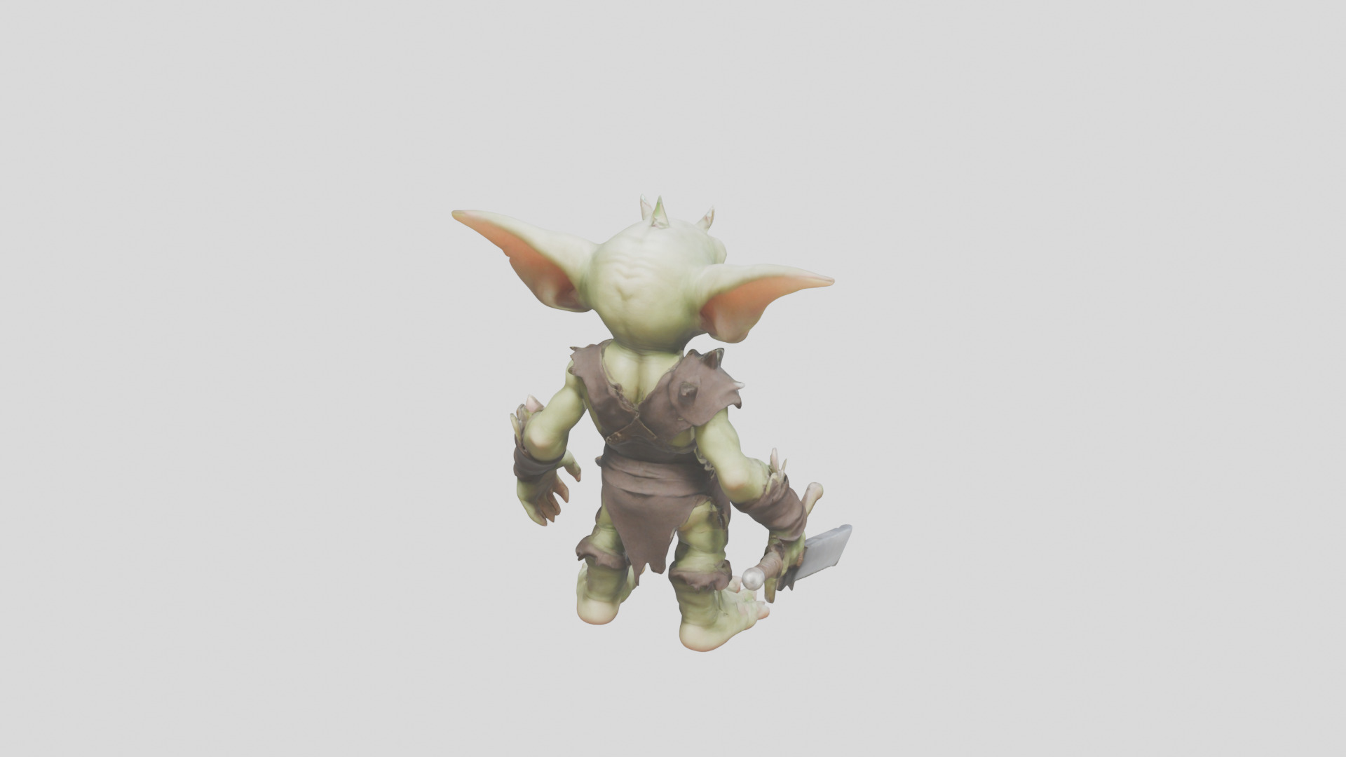 Troll Goblin Low-poly 3D model_14