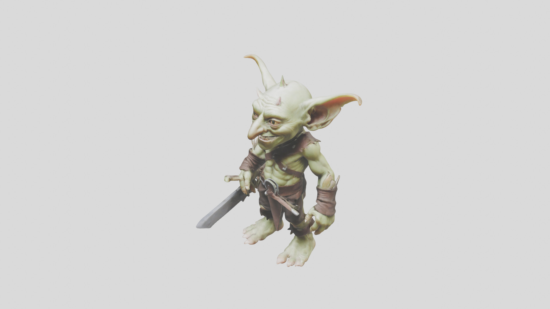 Troll Goblin Low-poly 3D model_6