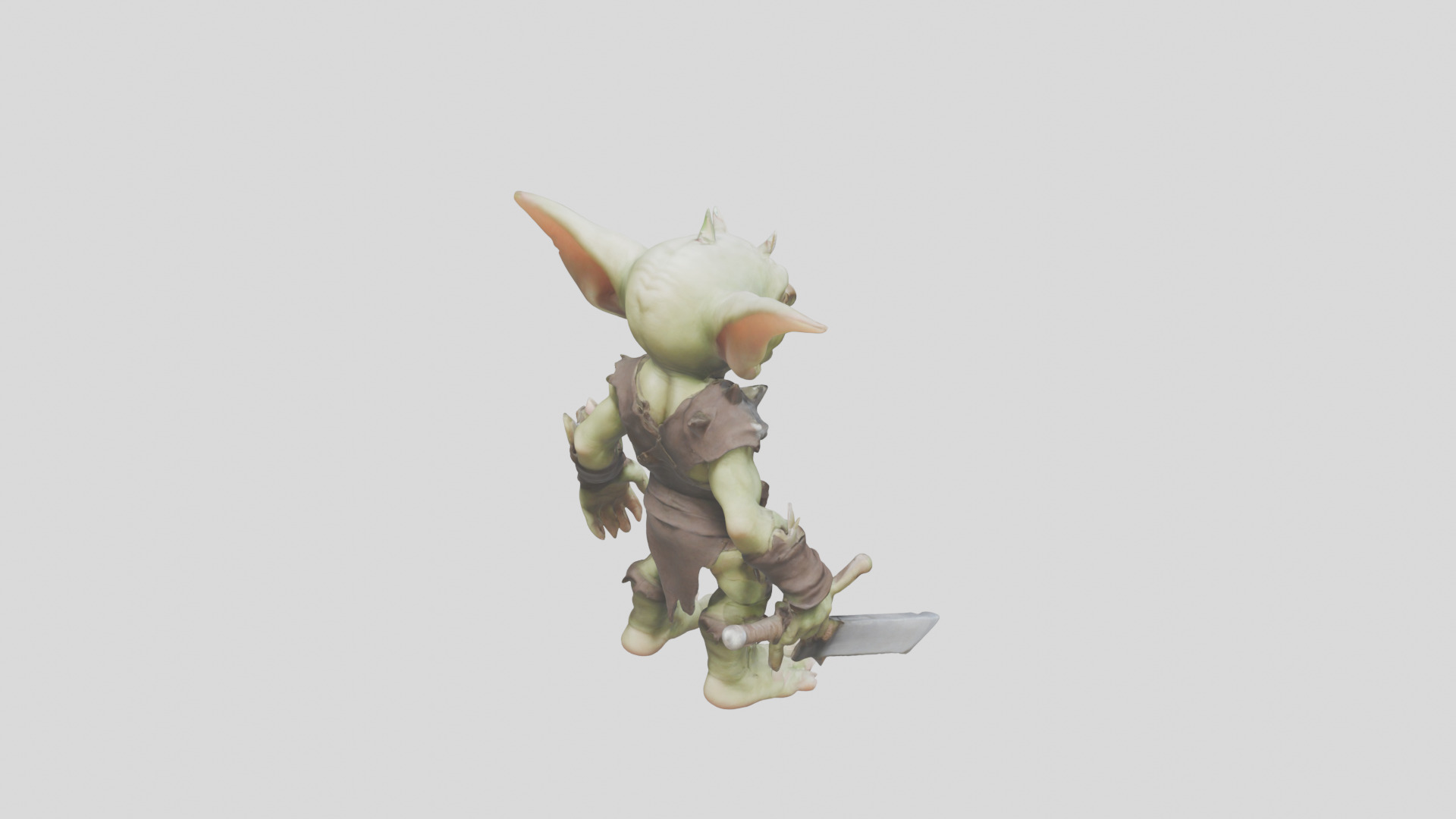 Troll Goblin Low-poly 3D model_13