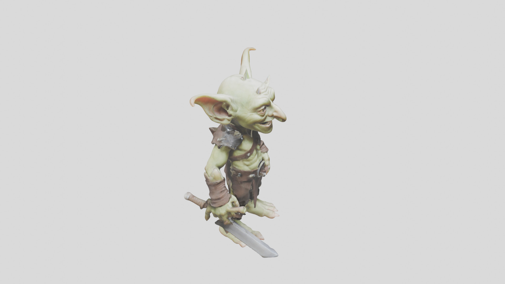 Troll Goblin Low-poly 3D model_10