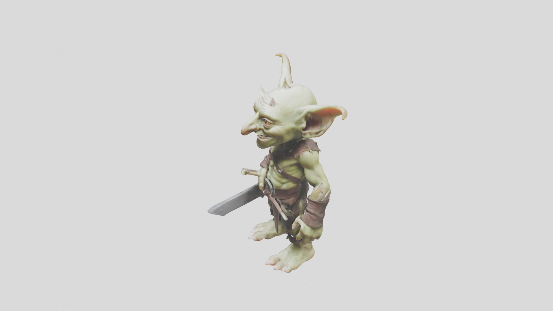 Troll Goblin Low-poly 3D model_5