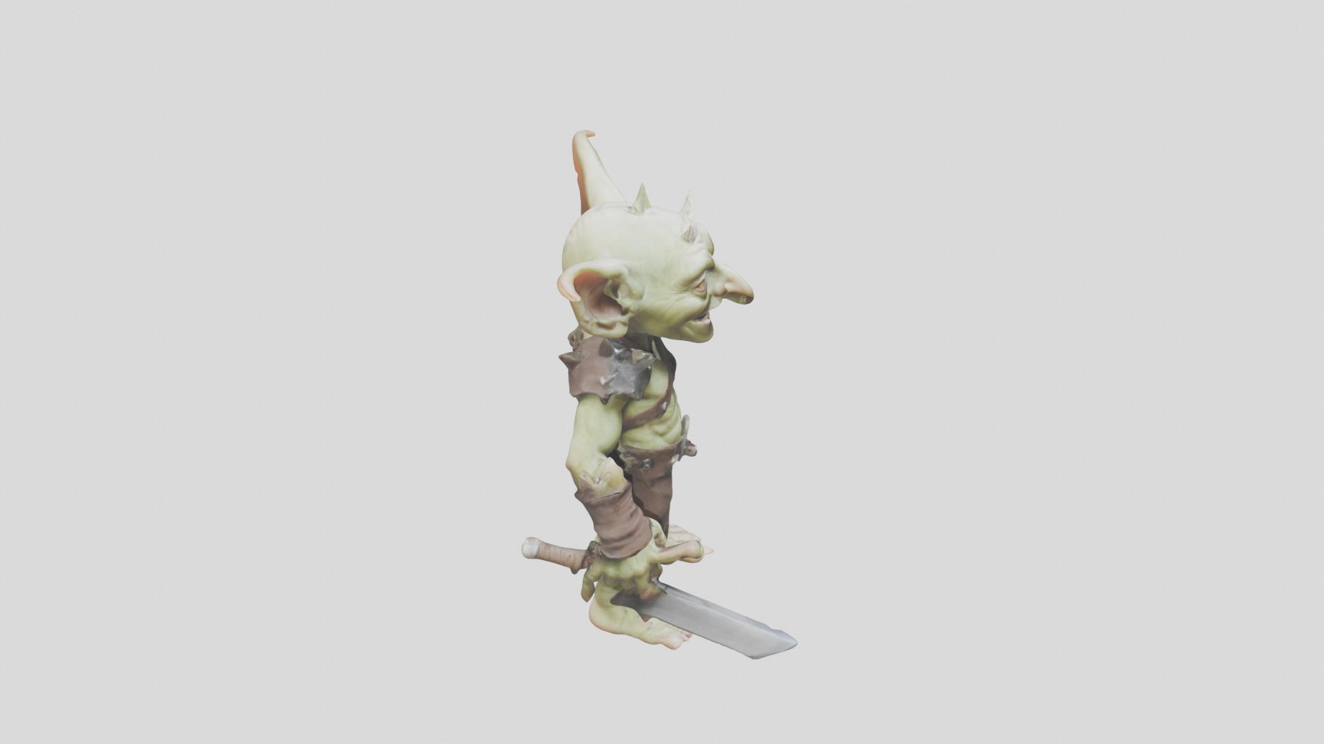 Troll Goblin Low-poly 3D model_11
