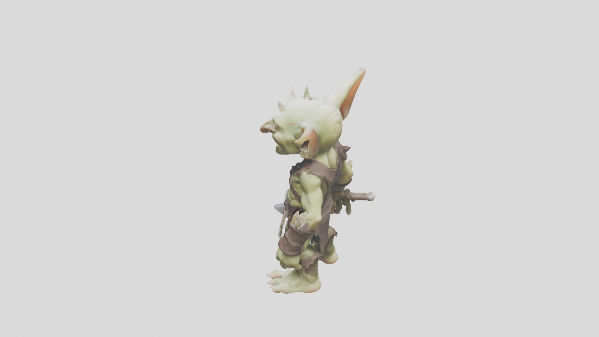 Troll Goblin Low-poly 3D model_3