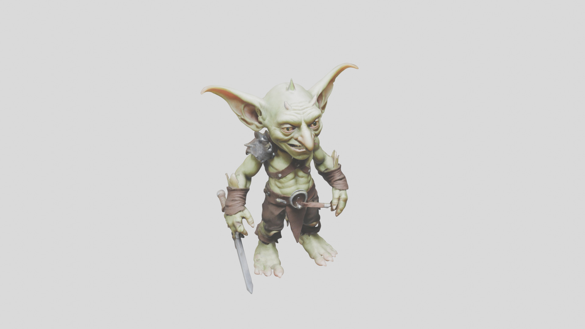 Troll Goblin Low-poly 3D model_8