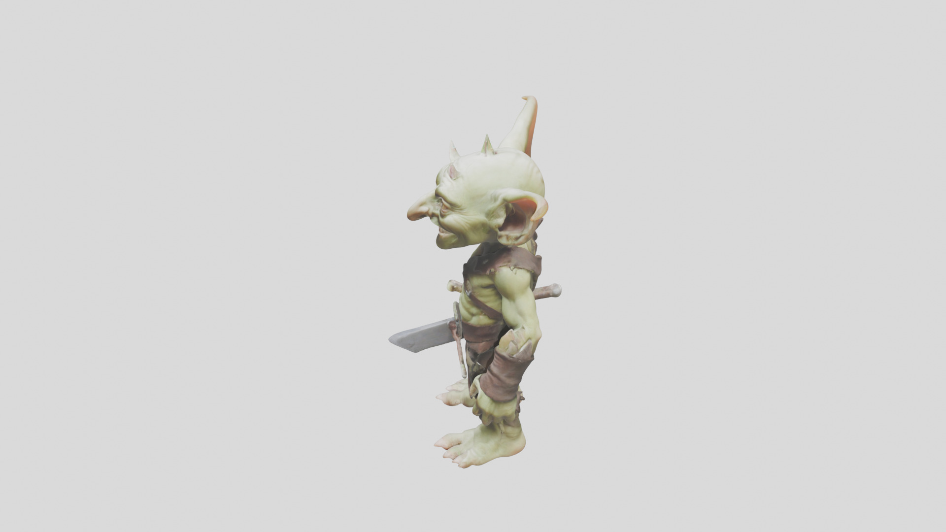 Troll Goblin Low-poly 3D model_4