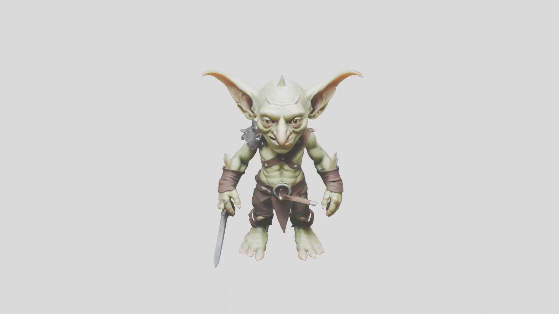 Troll Goblin Low-poly 3D model_0