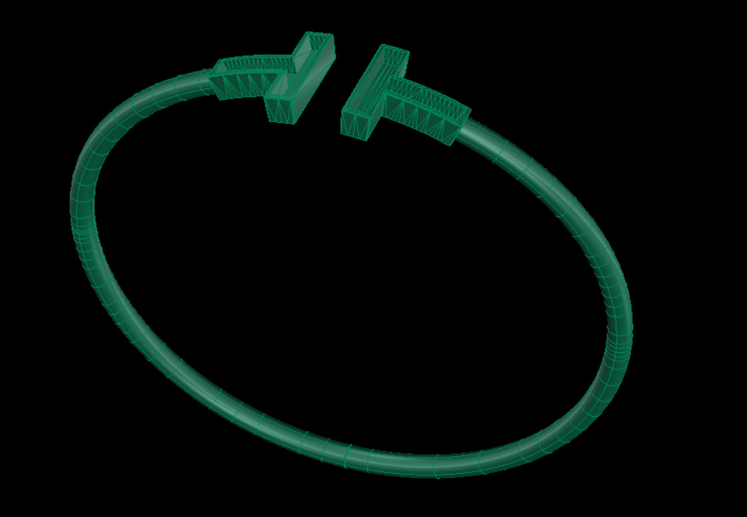 Tiffany Bracelet 3D print model_10