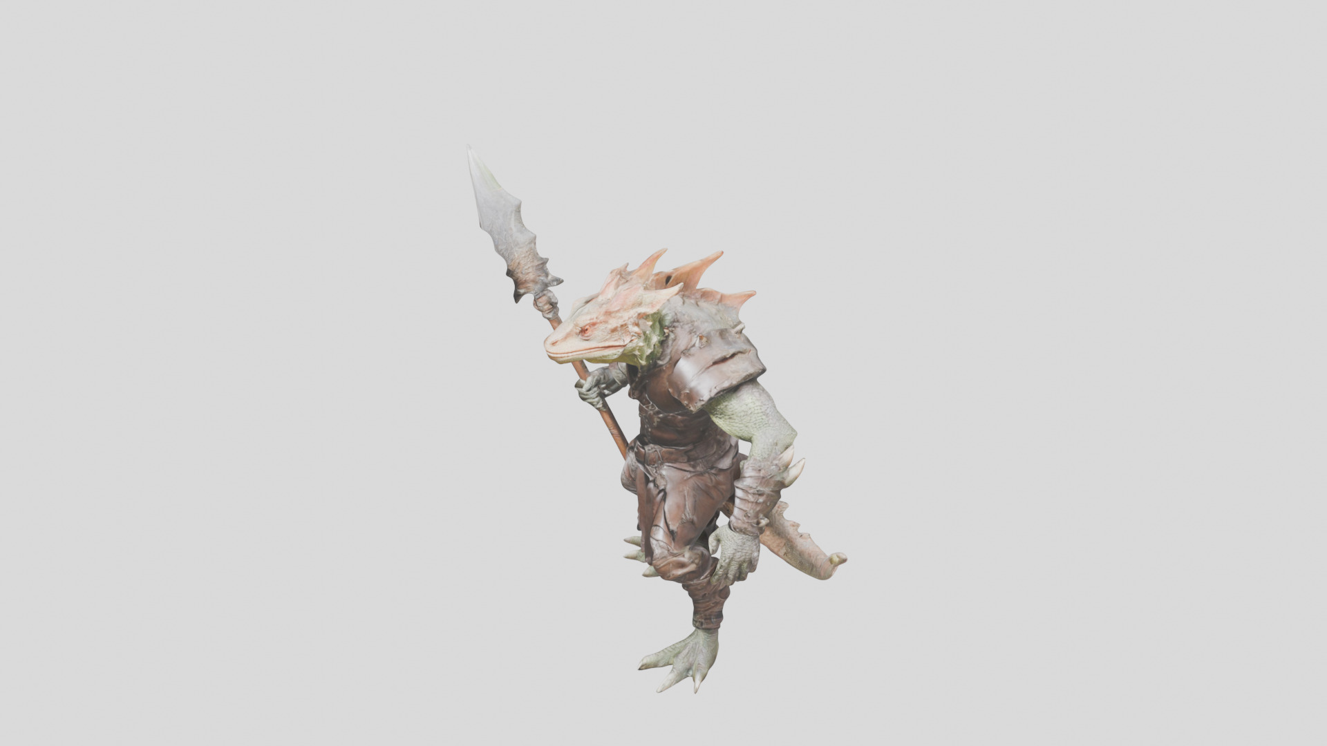 Lizard Fantasy Character 3D model_5