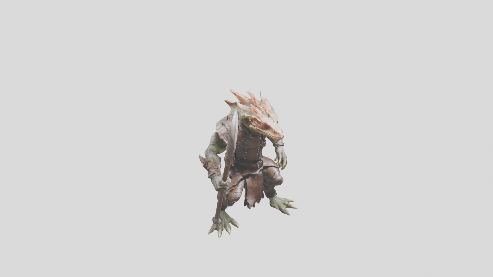 Lizard Fantasy Character 3D model_9