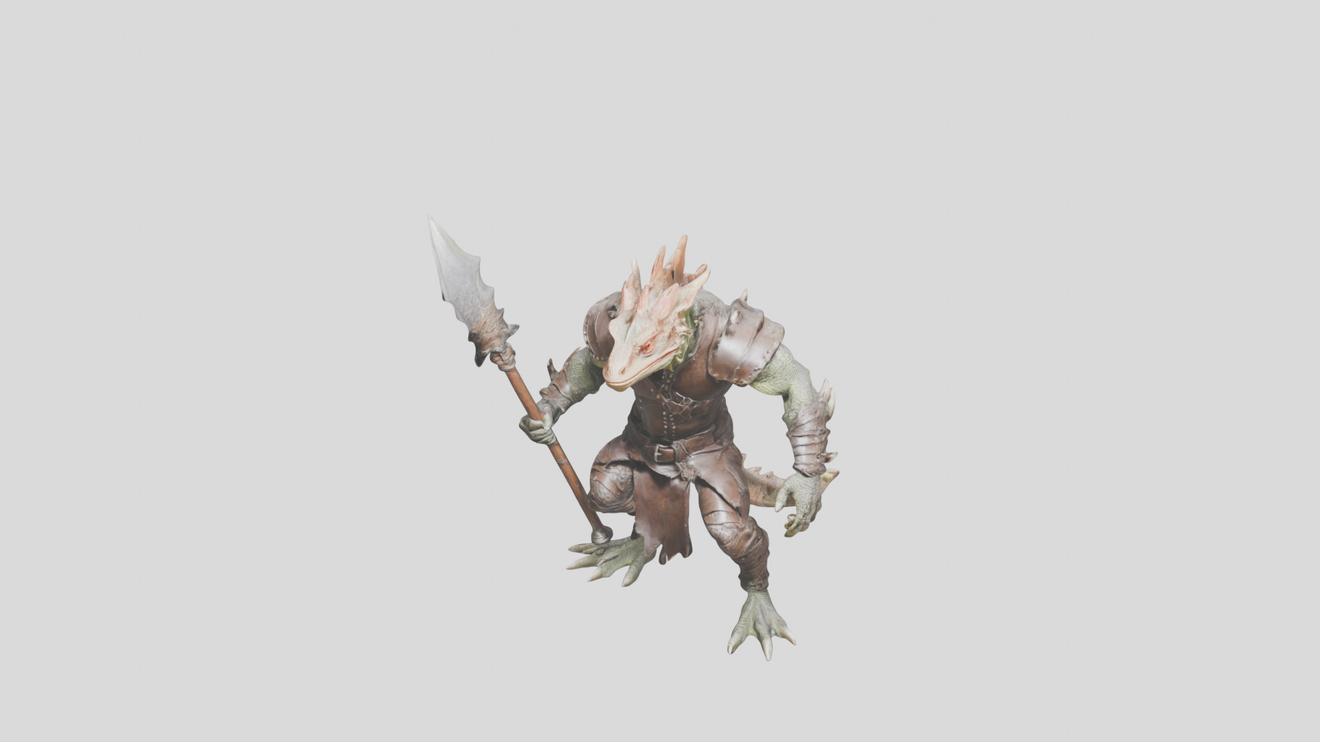 Lizard Fantasy Character 3D model_7