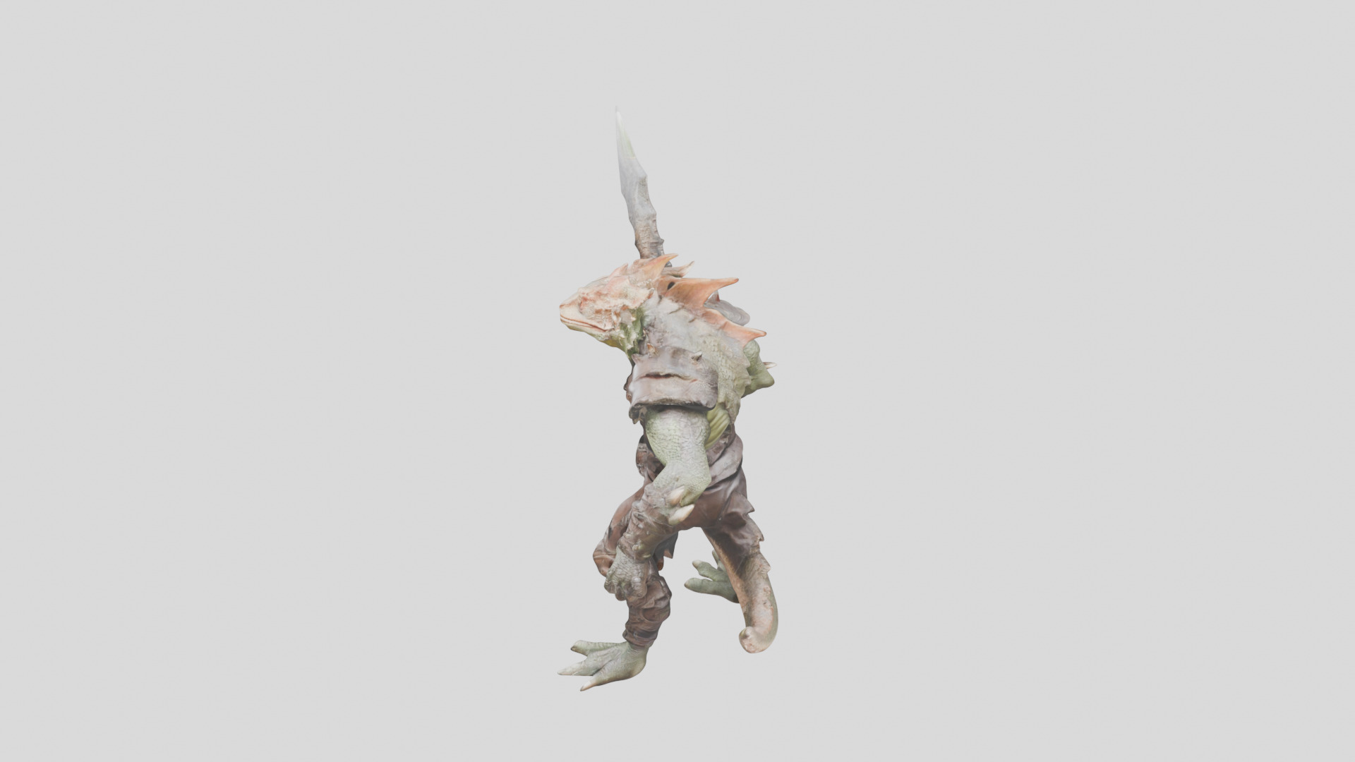 Lizard Fantasy Character 3D model_3